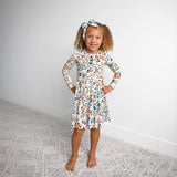 Maren Floral TUTU DRESS Bamboo Fall Floral Dress