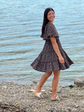 Women's Floral Print Tiered Mini Dress