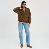 Women's Magnolia Bouclé Quarter Zip Pullover