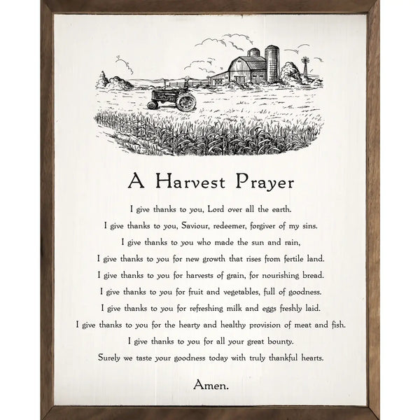 A Harvest Prayer White