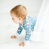 Baby Onesie Pajamas - Airplane & Train