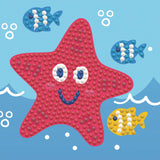 Diamond Dotz Happy Star Fish Framed Kit - 4.0" x 4.0"