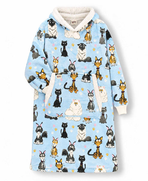 Oversized Wearable Blanket – Cattitude Blanket Hoodie
