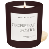 *NEW* Gingerbread and Spice 15 oz Soy Candle, Matte Jar
