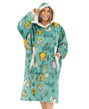 Oversized Wearable Blanket – Booked Blanket Hoodie