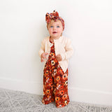 Auburn WIDE LEG ROMPER Bamboo Fall Floral Kids Outfit