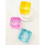 Viral Glitter Ice Cube Squishy Toy