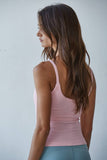 S1280N | Seamless Ribbed Tank with Inner Padded Lining