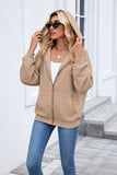 Quilted Zip-Up Hoodie Jacket