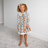 Maren Floral BUTTON DRESS Kids Fall Outfit