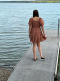 Prairie Blossom Smocked Mini Dress