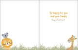 Baby Greeting Card - Animal Hammock