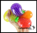 1 Fruit Water Bead Filled Squeeze Stress Balls  -  Sensory,
