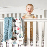 Toddler Minky Blanket - Construction Trucks