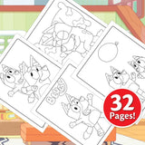 Bluey Crayola Color and Sticker Sheets