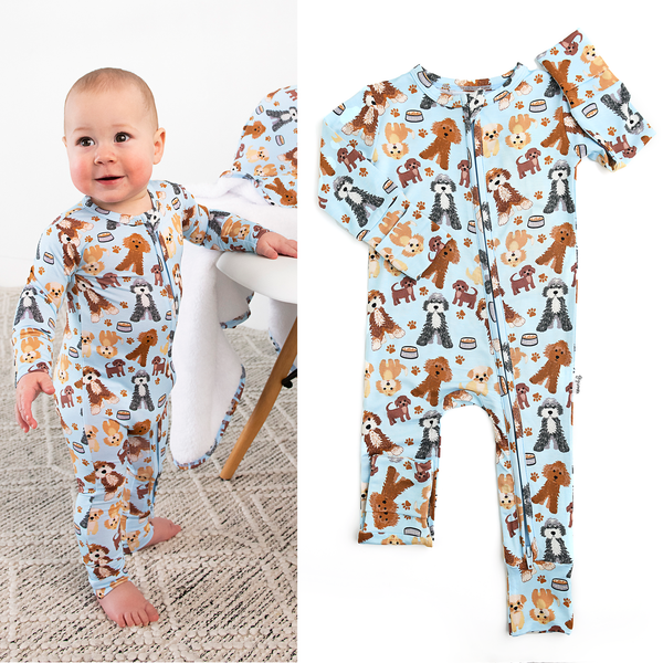 Griffin Zip Bamboo Baby Doodle Sleepies Little Outfit