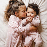 Celestial Moon polarbee™ Repreve® Fleece Pajamas - Organic Rose