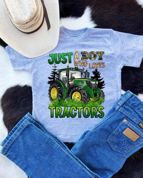 Just a boy who loves tractors tee