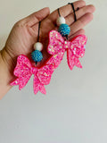 Double Bow Dangle Car Freshie 