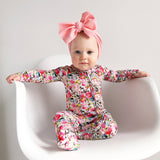Eloise RUFFLE ZIP Bamboo Baby Outfit Sleepies Little