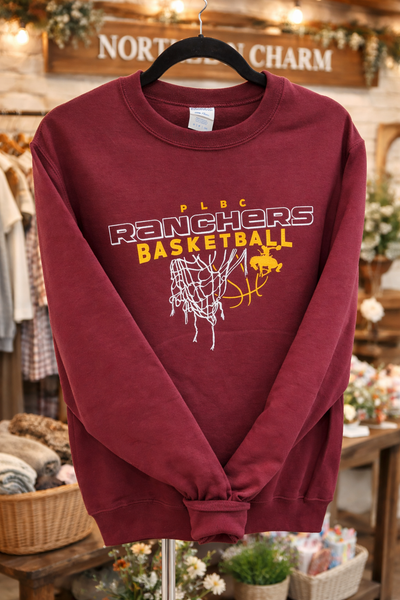 Ranchers Basketball Sweatshirt - Maroon