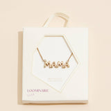 Bubble "MAMA" 18K Gold Dip Necklace