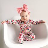 Eloise RUFFLE ZIP Bamboo Baby Outfit Sleepies Little