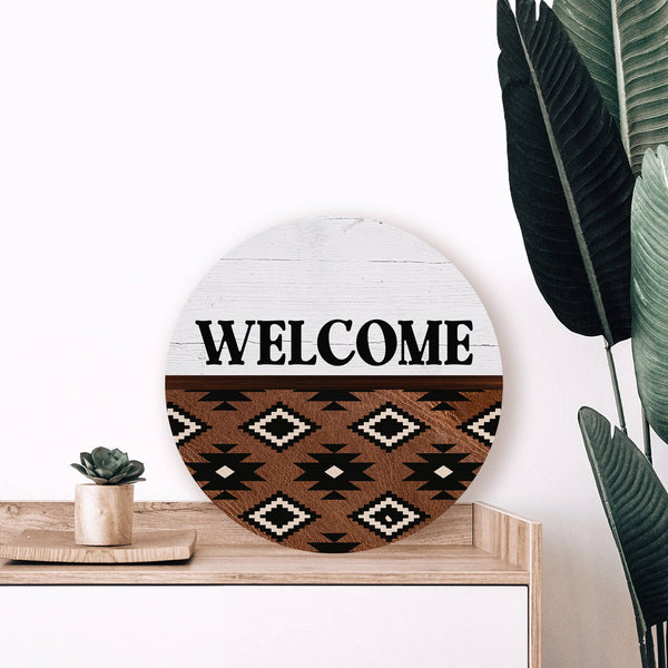 Welcome Western Whitewash Circle