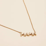Bubble "MAMA" 18K Gold Dip Necklace