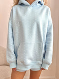 Baby Blue Polka Dot Hoodie