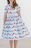 Proudly Patriotic Pocket Twirl Dress