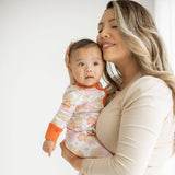 Baby Onesie Pajamas - Retro Floral