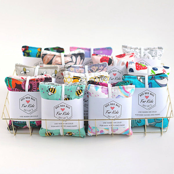 Boo Boo Bag For Kids - Hot Cold Rice Pack Minis Assorted 2pc