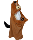 Wearable Hooded Fleece Blankets For Kids - Horse