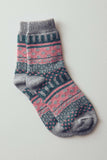 Colorful Fair Isle Knit Socks