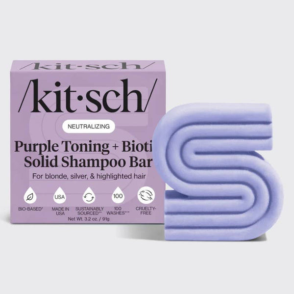 Purple Toning Shampoo Bar for Color Treated & Grey Hair