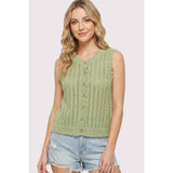 SCALLOP HEM FINISHED SWEATER