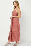 Mellow Rose Tiered Maxi Dress