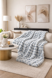 Luxury Tufted Faux Fur Throw Blanket