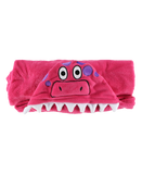 Wearable Hooded Fleece Blankets For Kids - Pink Dinosaur