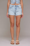 Light Relaxed Shorts Cuffed Hem