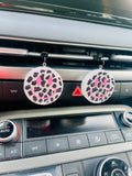 Happy Cheetah Face VENT Clip Car Freshie (set of 2) 