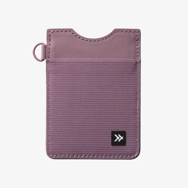 Mauve Thread Vertical Wallet