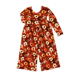 Auburn WIDE LEG ROMPER Bamboo Fall Floral Kids Outfit