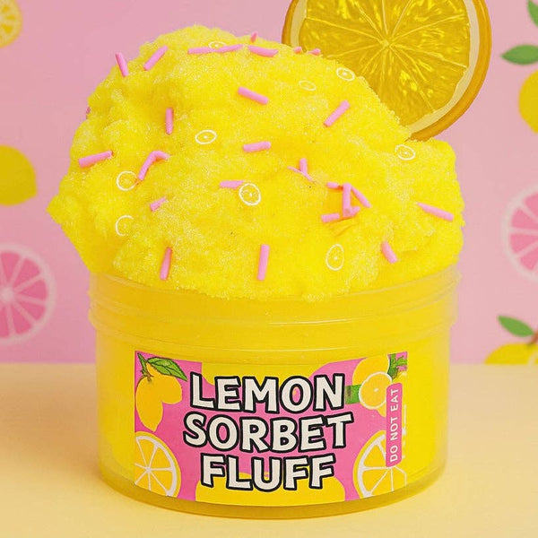 Lemon Sorbet Fluff Cloud Slime