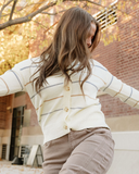 Lily Cardigan Sweater | Knitted Cardigan | Striped Cardigan