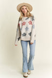 PLUS PUFF FLOWER SWEATER