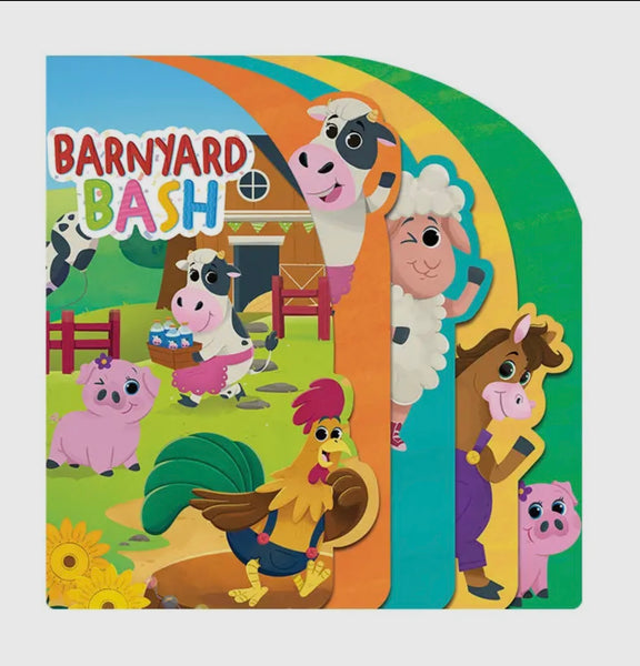 Barnyard Bash - Children's Board Book with Shaped Animal Tab