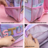 Girls Backpack with Glitter Varsity Letters - Mini Tie Dye