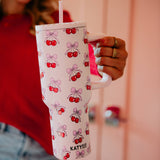 Cherry Bow 38 Oz Tumbler Cup